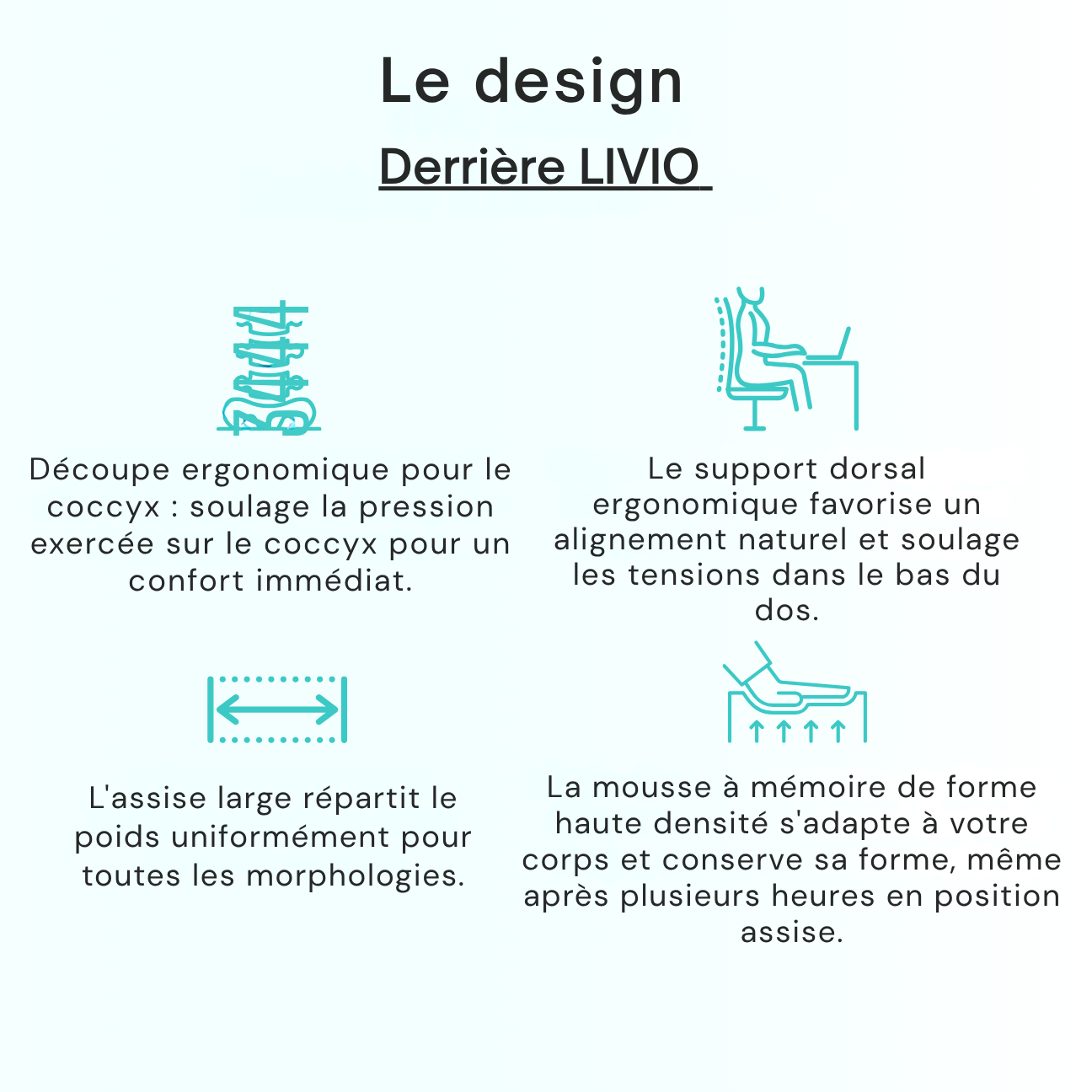 Coussin d'assise LIVIO